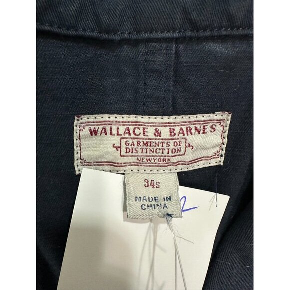Wallace & Barnes cotton lined Blazer jacket color navy Size 34s - Picture 2 of 7